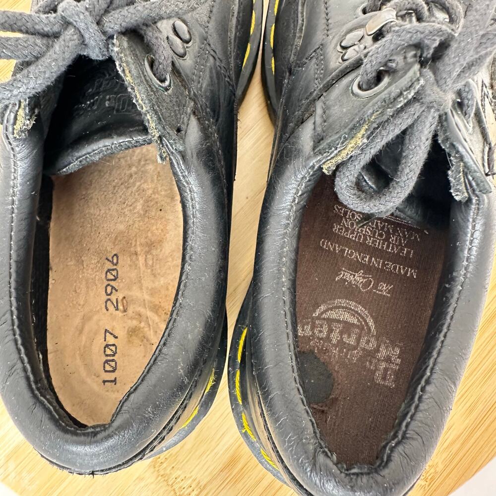 Vintage Y2K Dr Martens Oxfords Chunky Lace Up Shoes Kids Size 4 7733 England - Picture 5 of 7